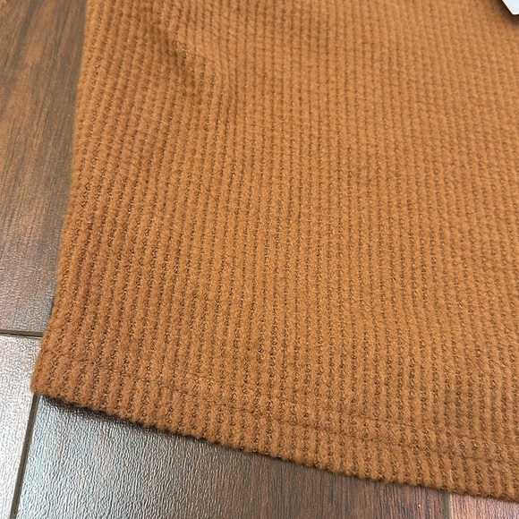 NWT Happily Grey XL waffle texture cropped tank top brown XL - Picture 2 of 6